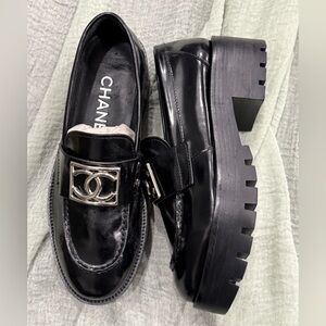 ❌SOLD❌Chanel Lambskin Platform Loafers